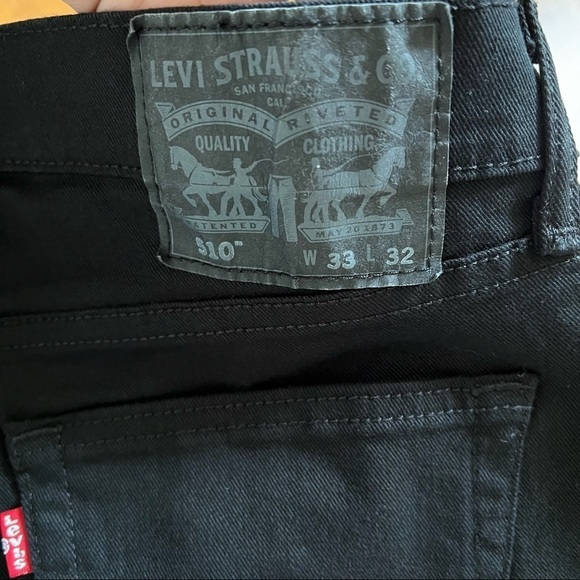 LEVI’S 510 BLACK DENIM JEANS‎ SIZE W33 L32 - Picture 12 of 17